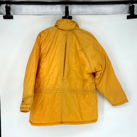 Vtg Women's Yellow Zip Front Ski Jacket with Adjustable Waist - Size L - 80s - Picture 2 of 8